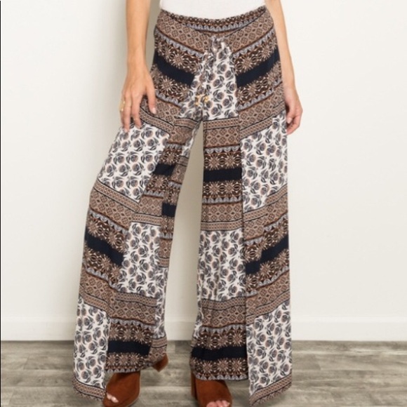 Mystree Pants - Women’s Scarf Wide leg pants